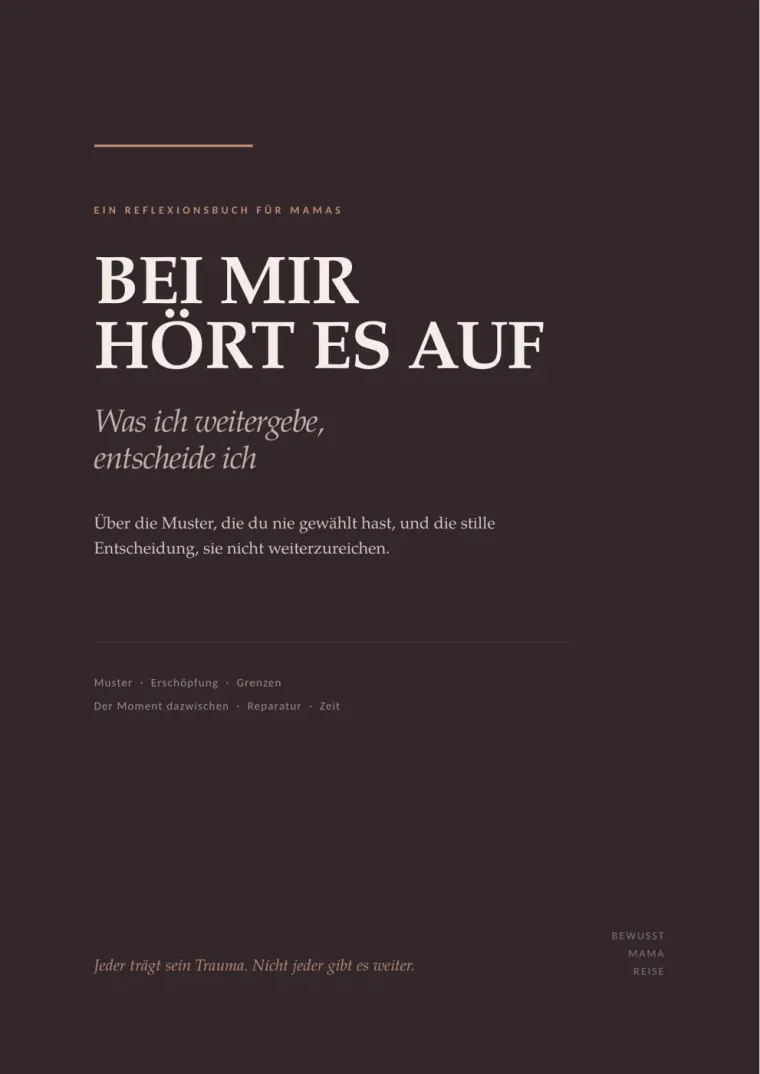 Cover von Bei mir hört es auf