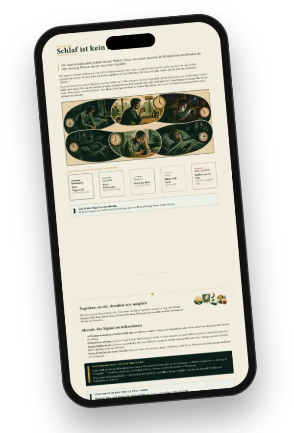 Sleepmaxxing auf dem Handy